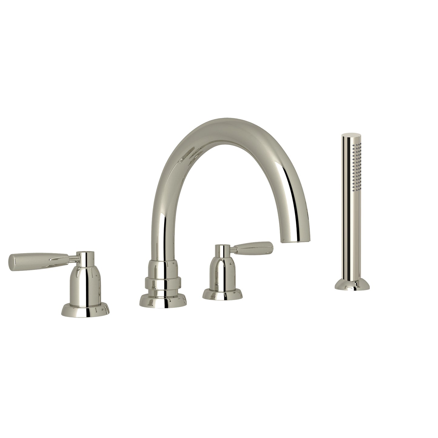 Perrin & Rowe U.3975 Holborn 4-Hole Deck Mount Tub Filler With C-Spout