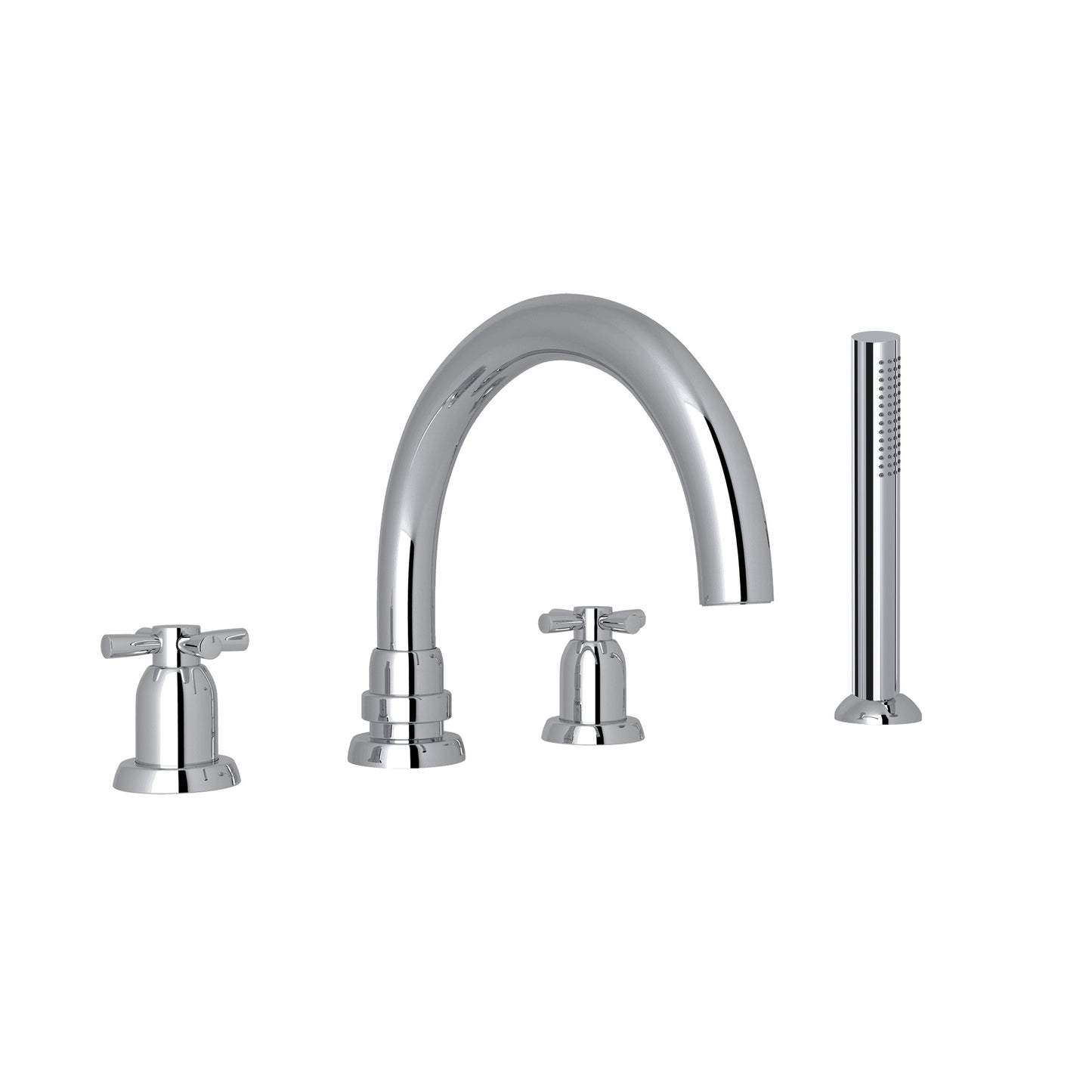 Perrin & Rowe U.3976 Holborn 4-Hole Deck Mount Tub Filler With C-Spout - Parent