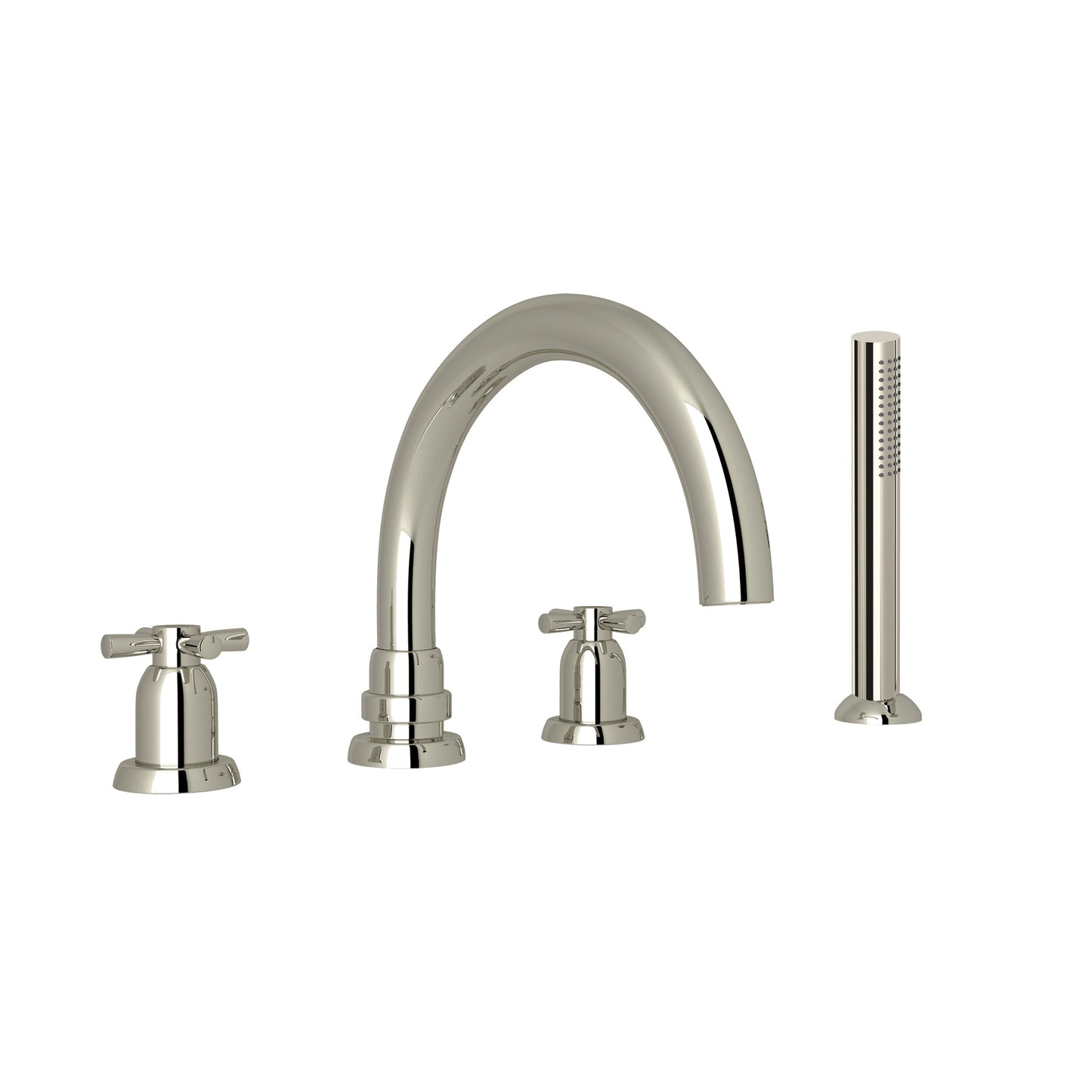 Perrin & Rowe U.3976 Holborn 4-Hole Deck Mount Tub Filler With C-Spout