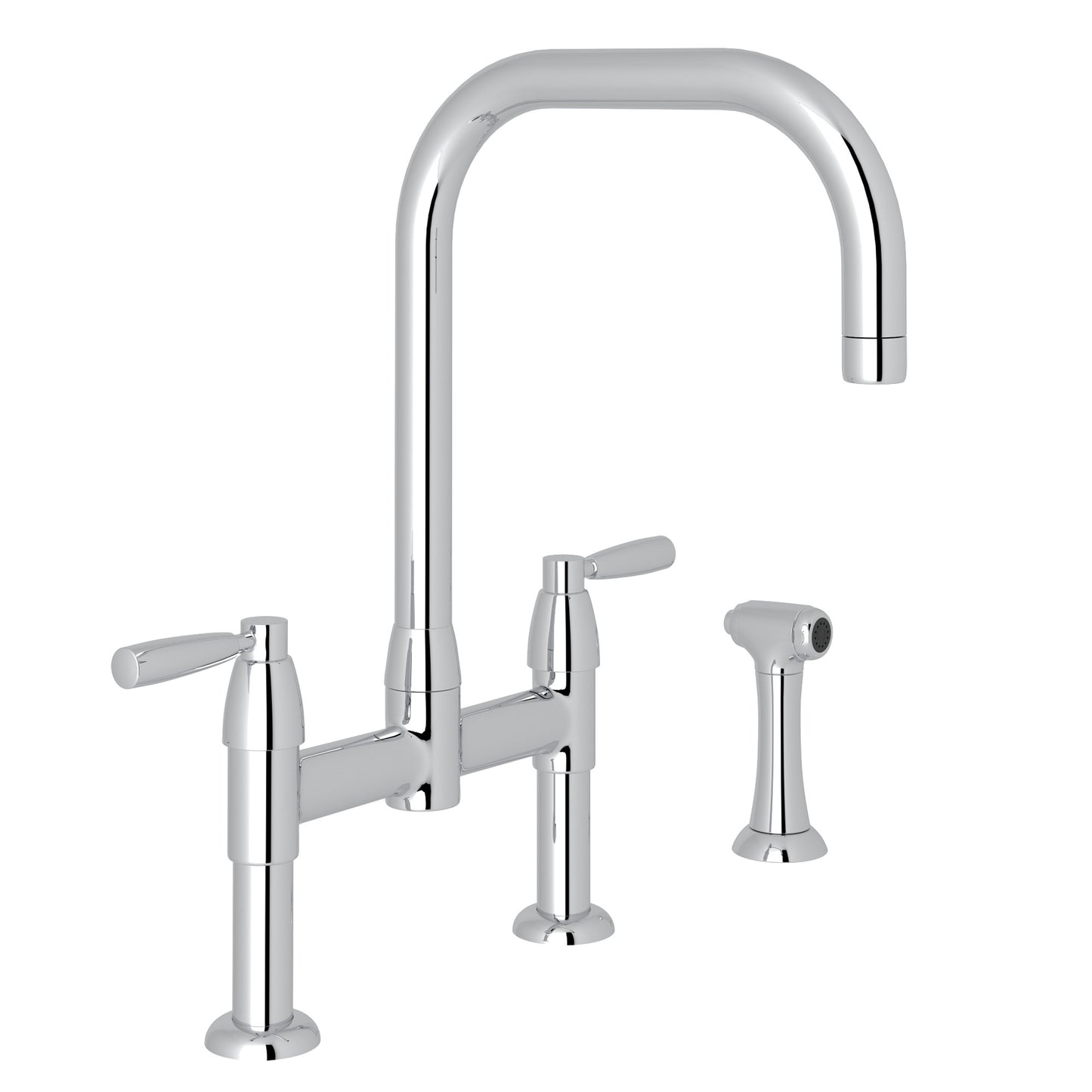 Perrin & Rowe U.4279 Holborn Bridge Kitchen Faucet With U-Spout and Side Spray - Parent