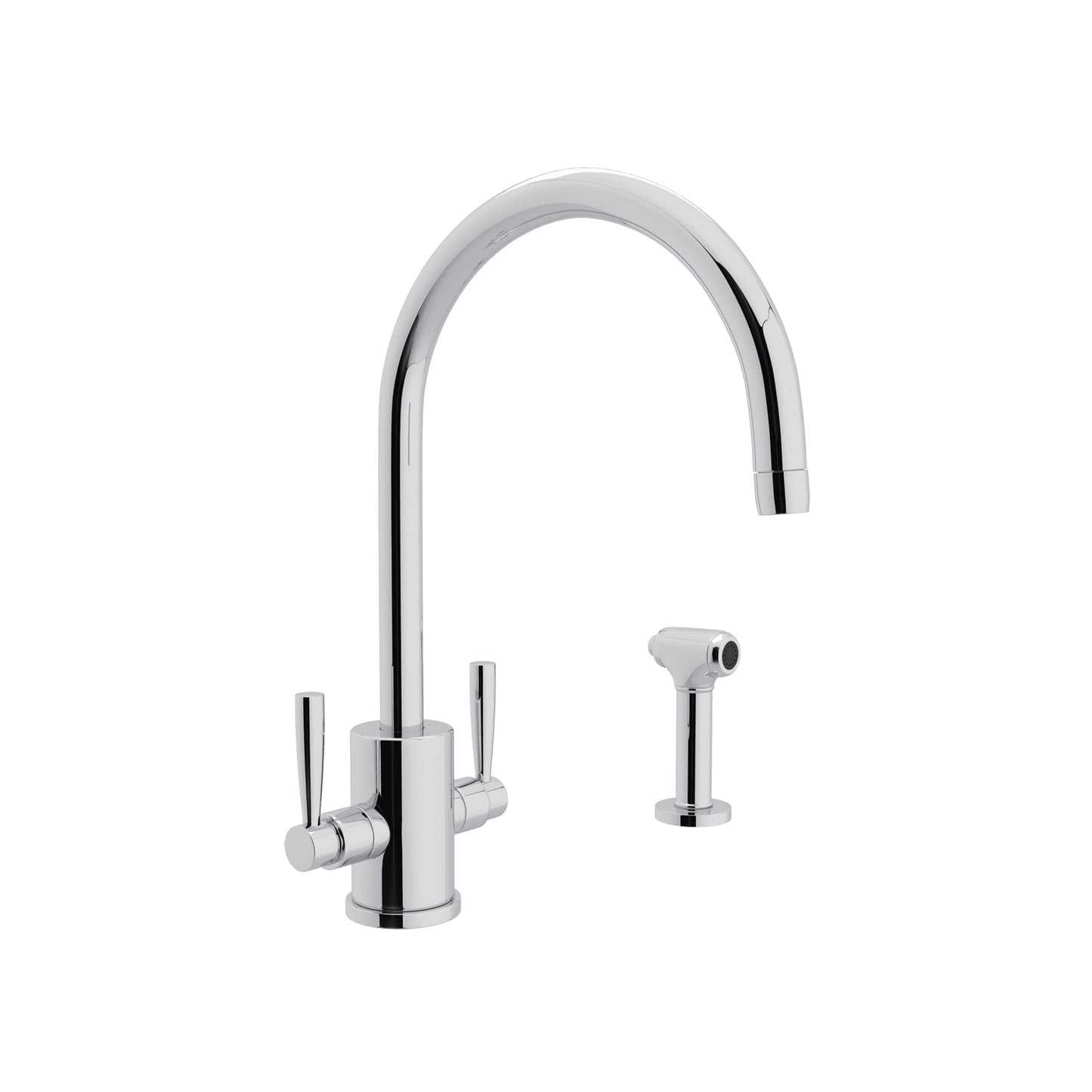 Perrin & Rowe U.4312 Holborn Two Handle Kitchen Faucet With Side Spray - Parent