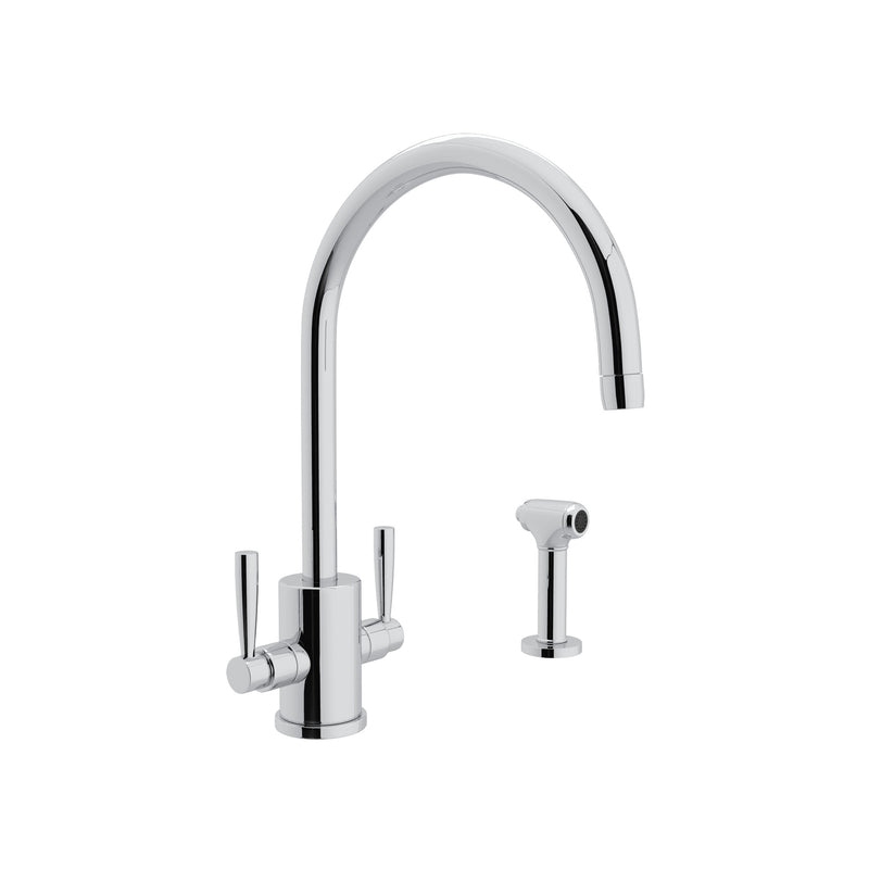 Perrin & Rowe U.4312 Holborn Two Handle Kitchen Faucet With Side Spray - Parent
