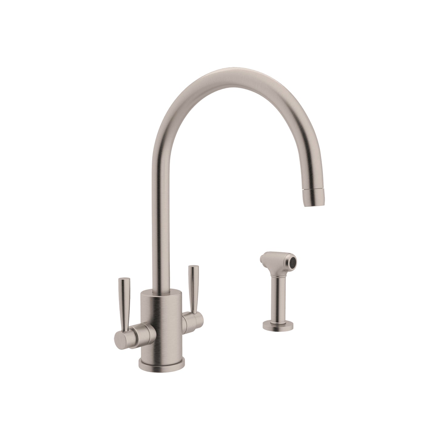 Perrin & Rowe U.4312 Holborn Two Handle Kitchen Faucet With Side Spray