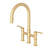 Perrin & Rowe U.4549 Armstrong Pull-Down Bridge Kitchen Faucet With C-Spout