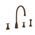 Perrin & Rowe U.4735 Georgian Era Two Handle Kitchen Faucet With Side Spray