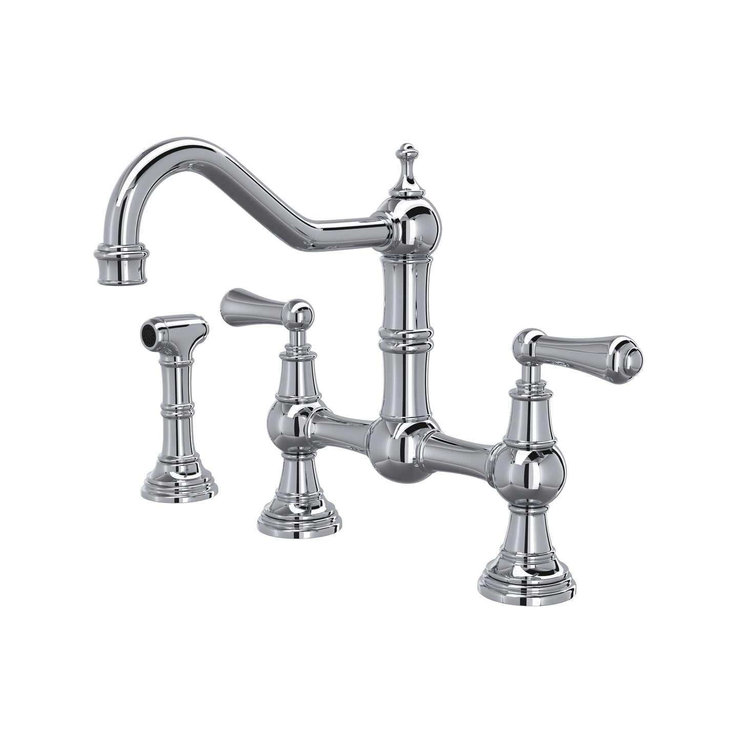 Perrin & Rowe U.4756 Edwardian Bridge Kitchen Faucet With Side Spray - Parent