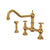 Perrin & Rowe U.4763 Edwardian Extended Spout Bridge Kitchen Faucet With Side Spray