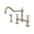 Perrin & Rowe U.4763 Edwardian Extended Spout Bridge Kitchen Faucet With Side Spray