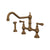 Perrin & Rowe U.4764 Edwardian Extended Spout Bridge Kitchen Faucet With Side Spray