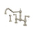 Perrin & Rowe U.4764 Edwardian Extended Spout Bridge Kitchen Faucet With Side Spray