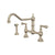 Perrin & Rowe U.4764 Edwardian Extended Spout Bridge Kitchen Faucet With Side Spray