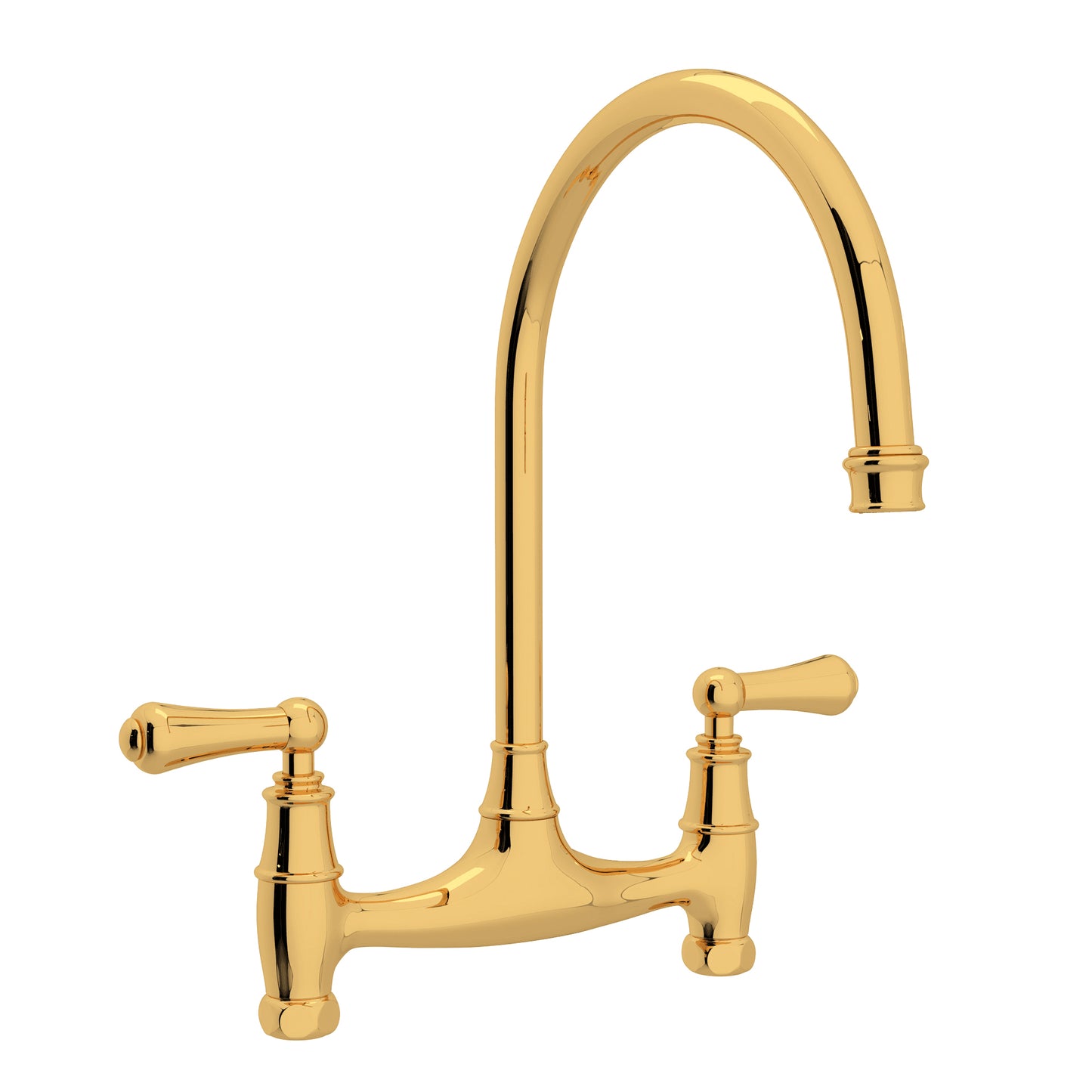 Perrin & Rowe U.4791 Georgian Era Bridge Kitchen Faucet Without Unions