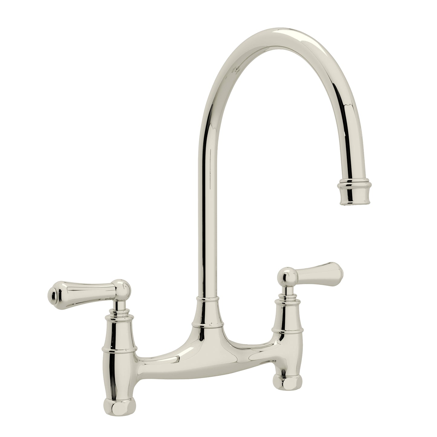 Perrin & Rowe U.4791 Georgian Era Bridge Kitchen Faucet Without Unions
