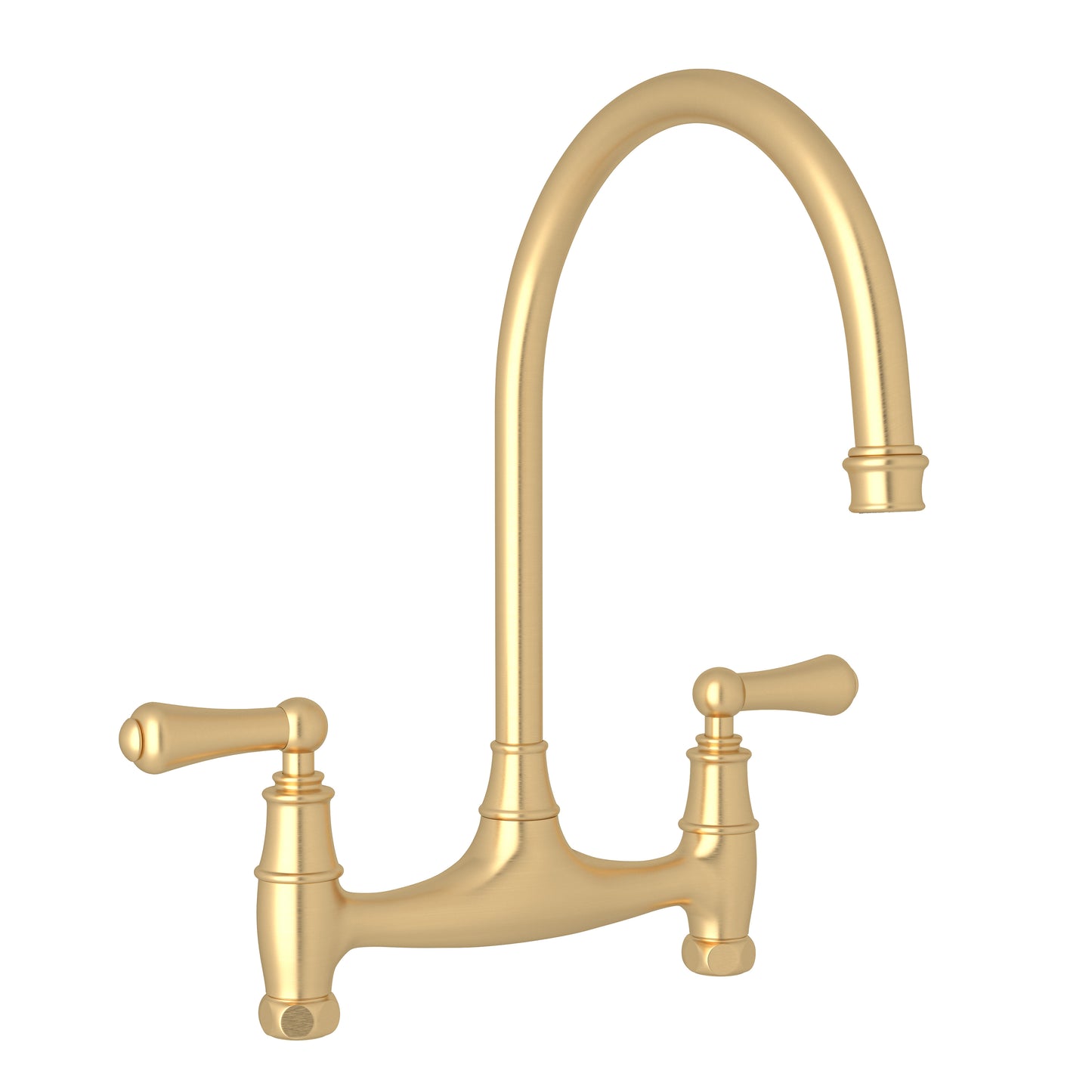 Perrin & Rowe U.4791 Georgian Era Bridge Kitchen Faucet Without Unions