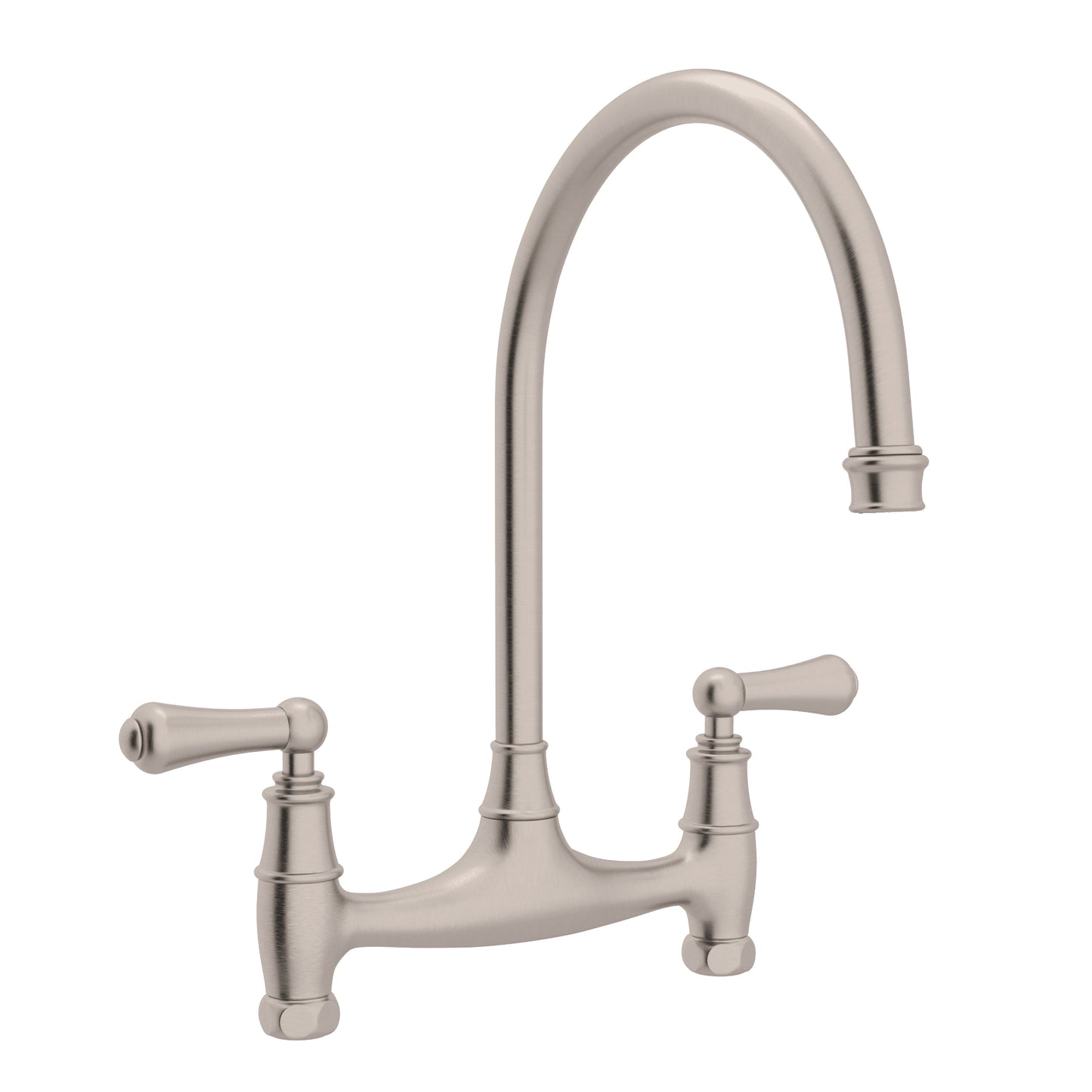 Perrin & Rowe U.4791 Georgian Era Bridge Kitchen Faucet Without Unions