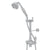 Perrin & Rowe U.5373N Edwardian Riser Diverter, Handshower, Handshower Holder, Hose and 8" Thermostatic Outlet - Parent