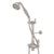 Perrin & Rowe U.5373N Edwardian Riser Diverter, Handshower, Handshower Holder, Hose and 8" Thermostatic Outlet