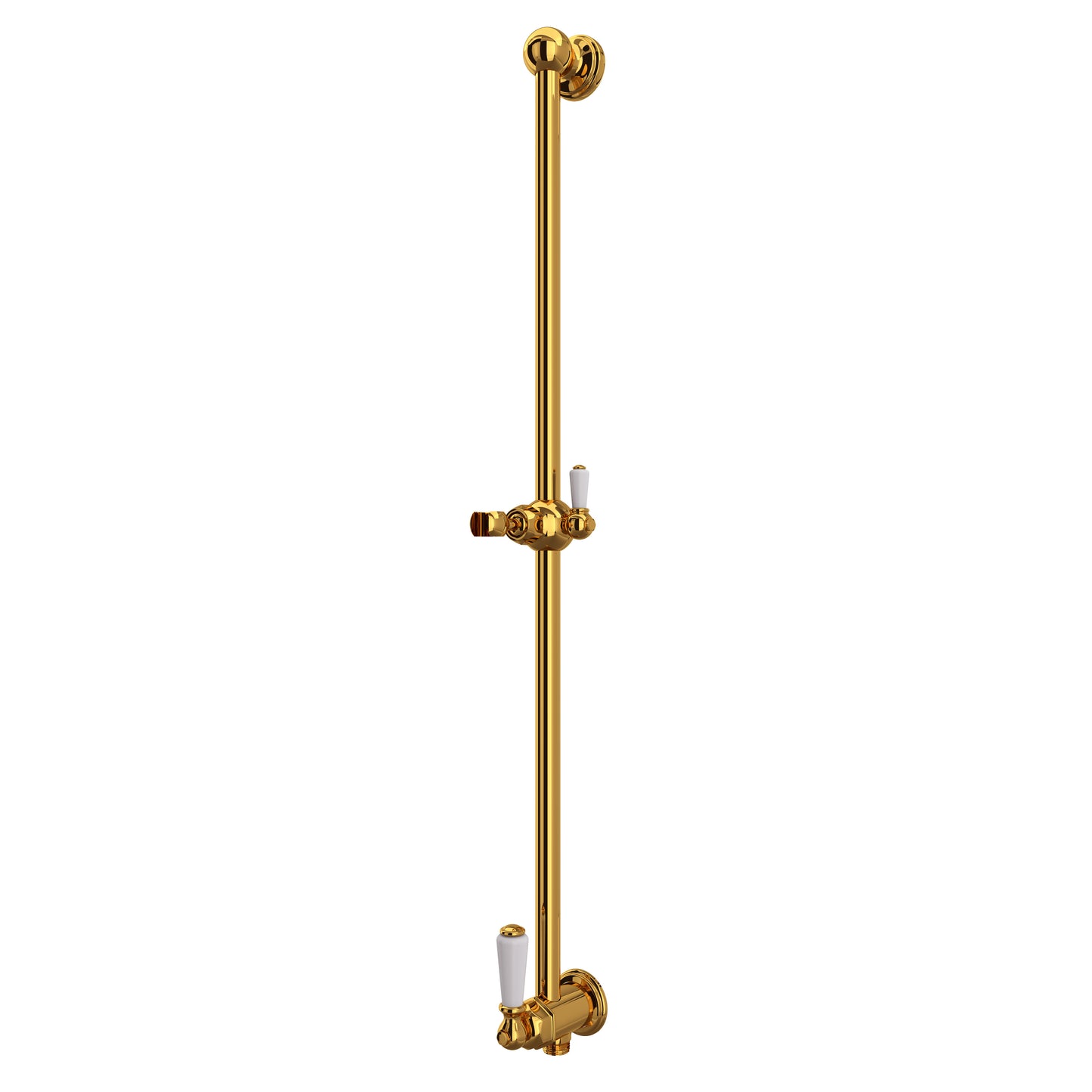 Perrin & Rowe U.5535 Edwardian 25" Slide Bar With Integrated Volume Control And Outlet