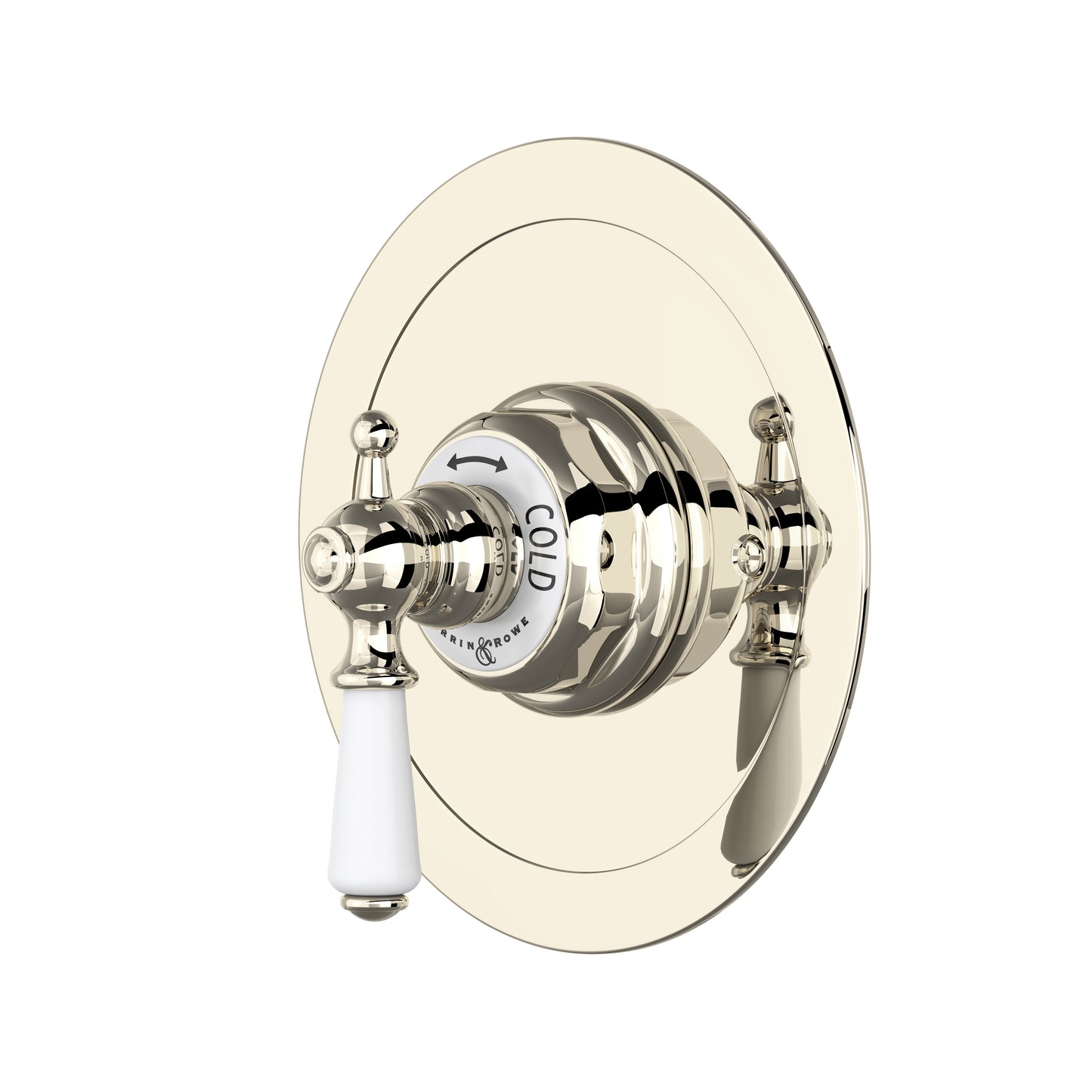 Perrin & Rowe U.5565 Edwardian 3/4" Round Thermostatic Trim Without Volume Control