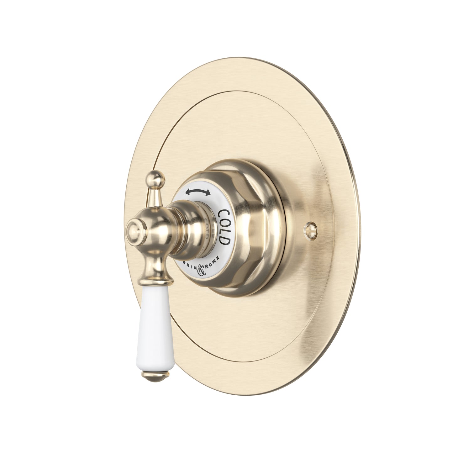 Perrin & Rowe U.5565 Edwardian 3/4" Round Thermostatic Trim Without Volume Control