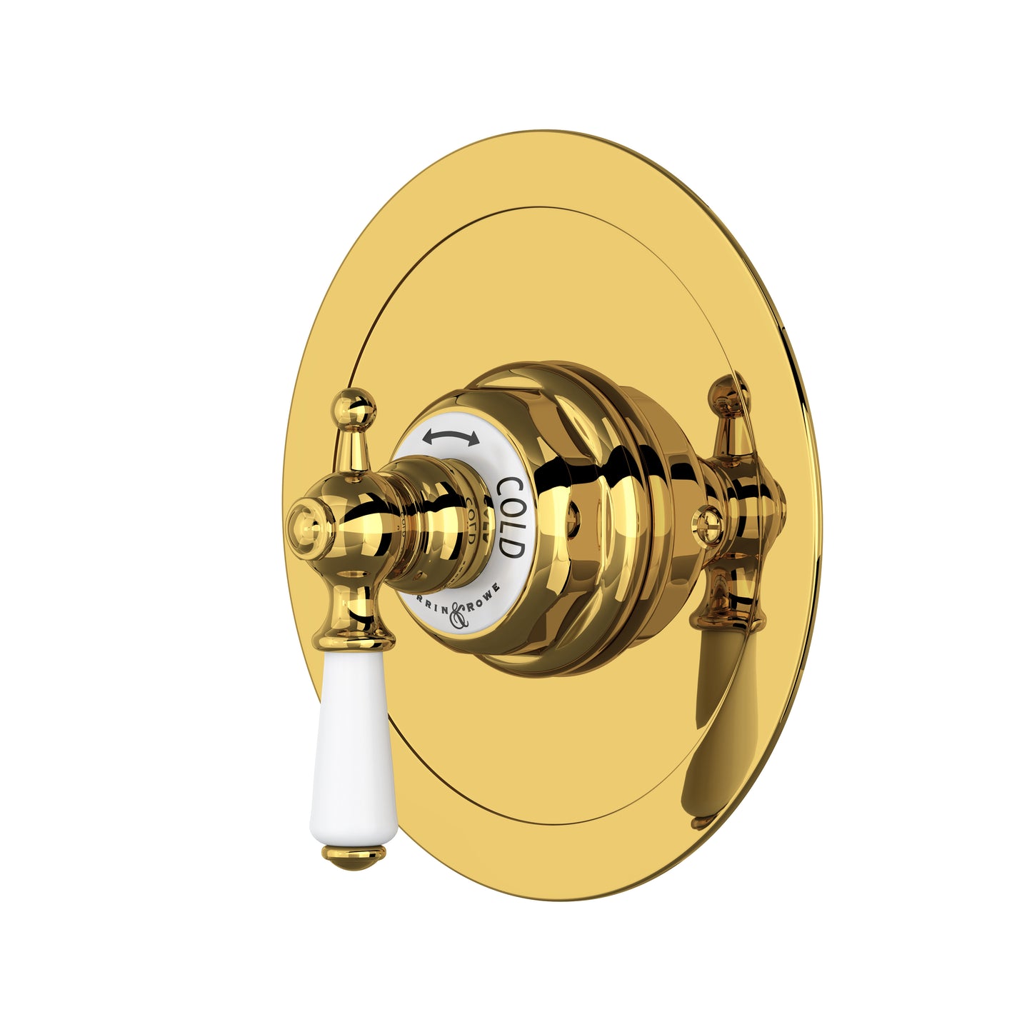 Perrin & Rowe U.5565 Edwardian 3/4" Round Thermostatic Trim Without Volume Control