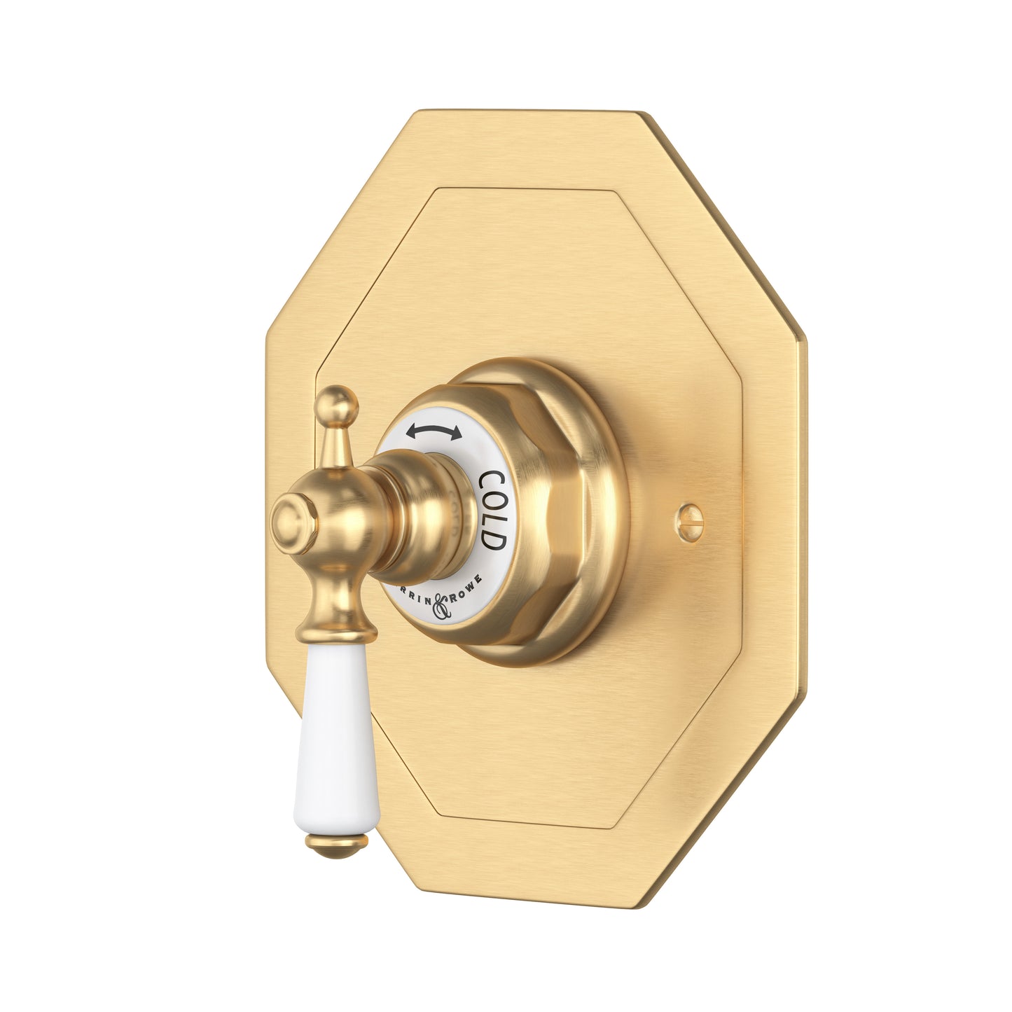 Perrin & Rowe U.5585 Edwardian 3/4" Octagonal Thermostatic Trim Without Volume Control