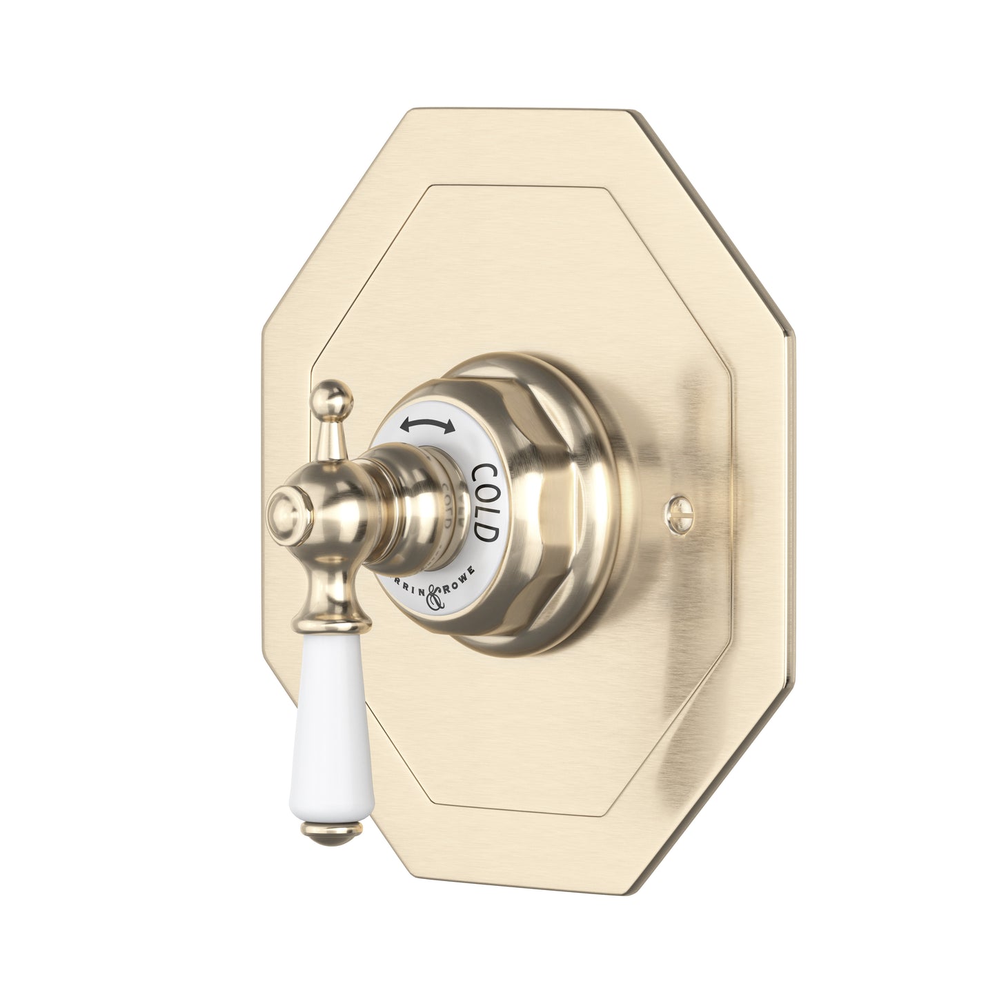 Perrin & Rowe U.5585 Edwardian 3/4" Octagonal Thermostatic Trim Without Volume Control