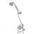 Perrin & Rowe U.5783N Georgian Era Riser Diverter With Handshower, Hose, And Parking Bracket