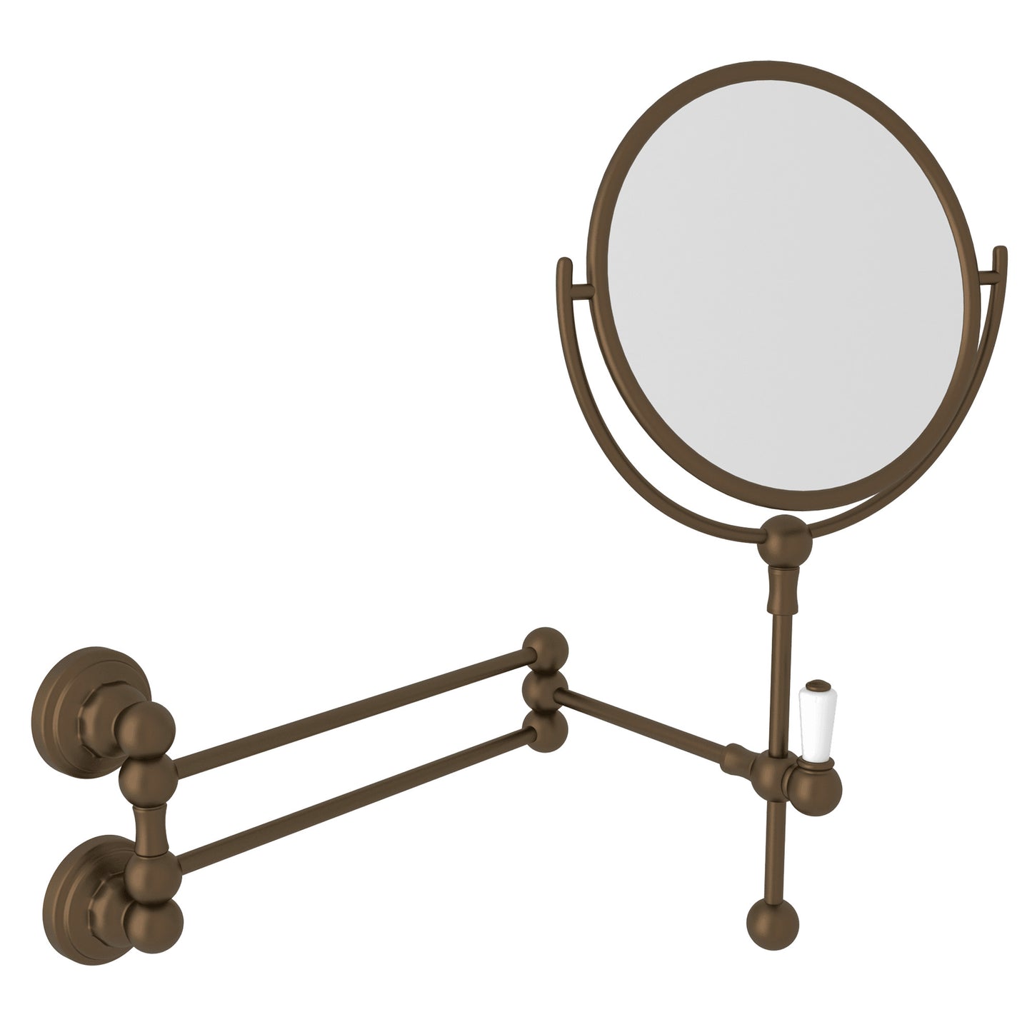 Perrin & Rowe U.6918 Edwardian Wall Mount Makeup Mirror