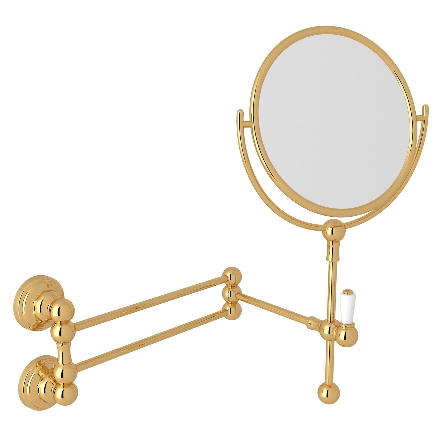Perrin & Rowe U.6918 Edwardian Wall Mount Makeup Mirror