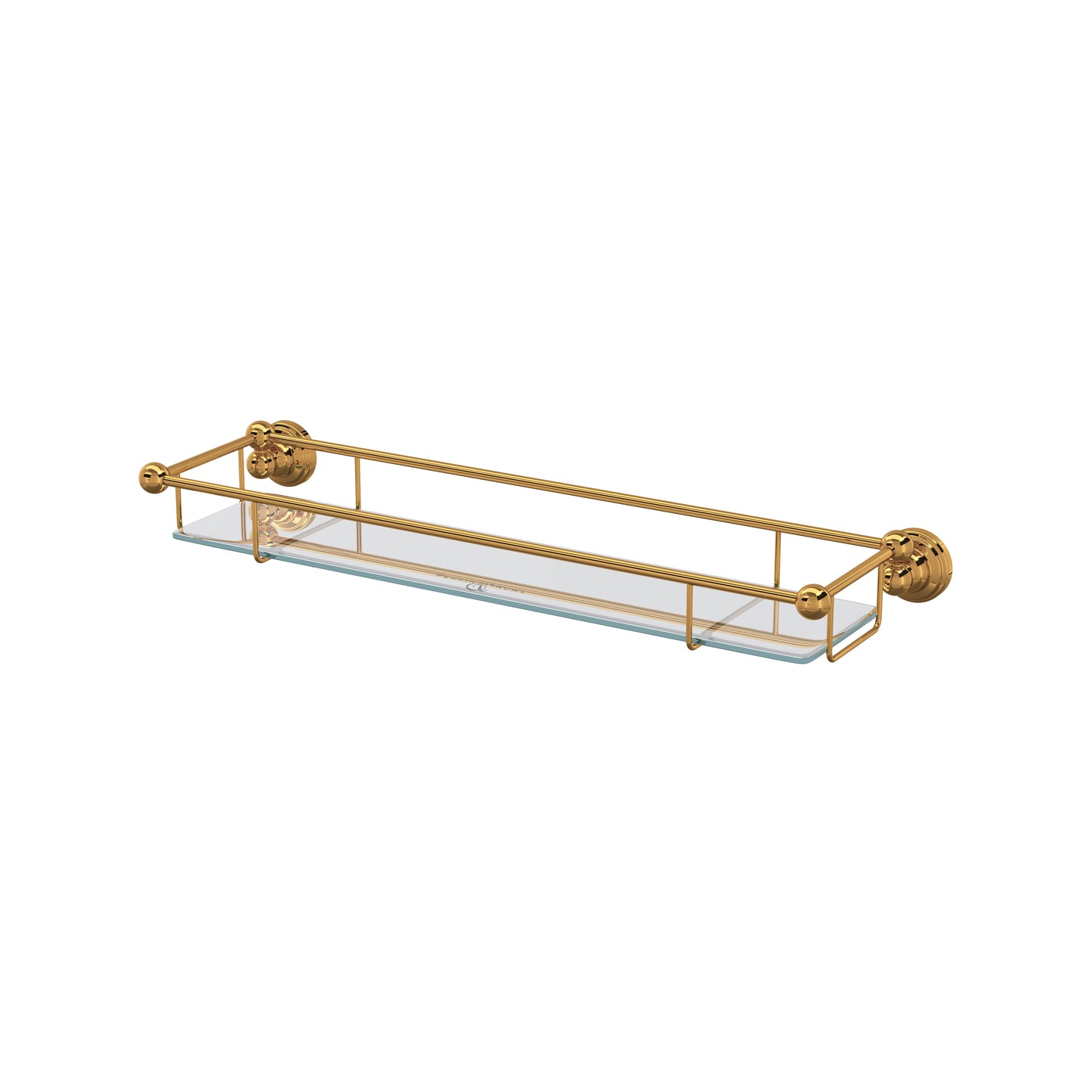Perrin & Rowe U.6953 Edwardian Wall Mount Tempered Glass Vanity Shelf
