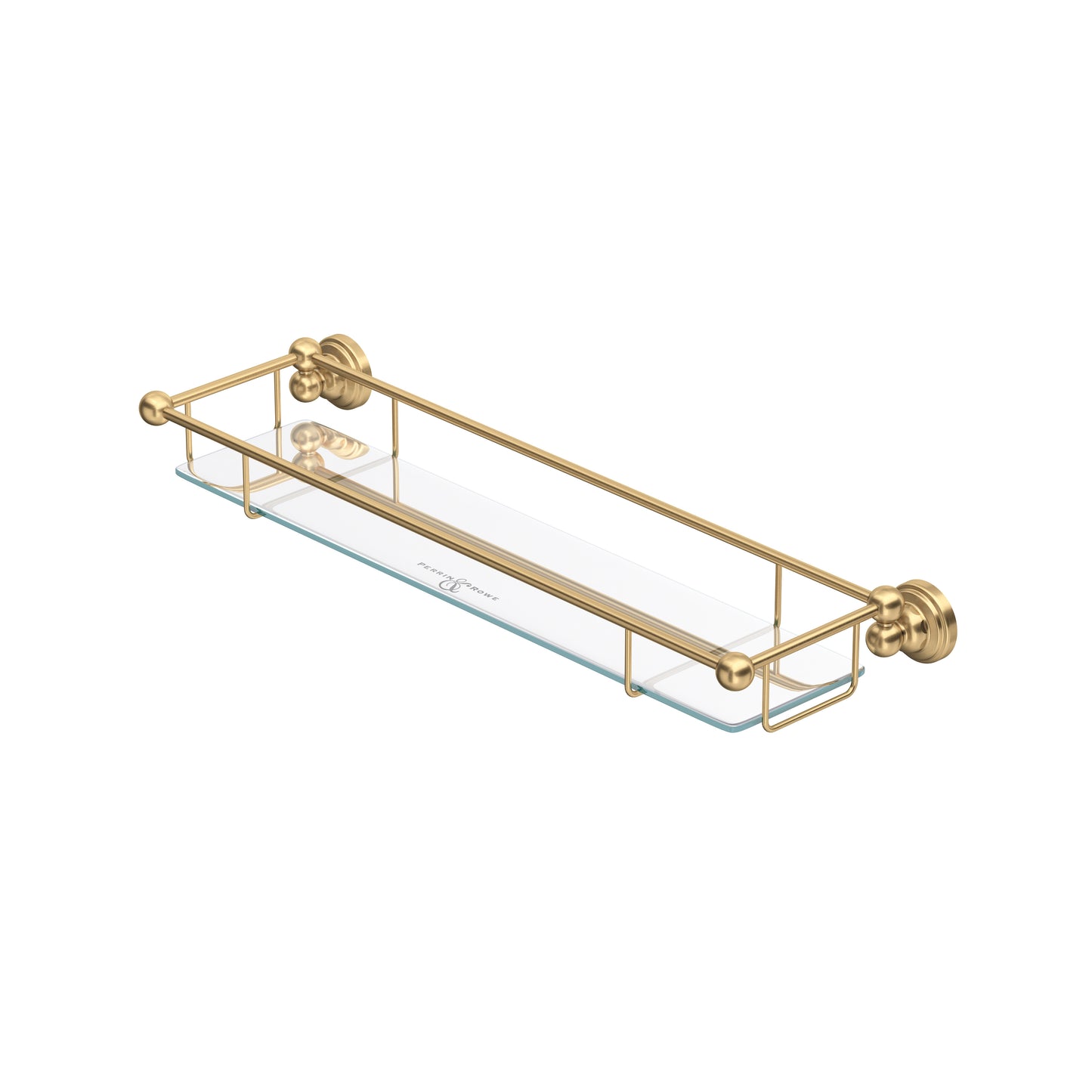 Perrin & Rowe U.6953 Edwardian Wall Mount Tempered Glass Vanity Shelf