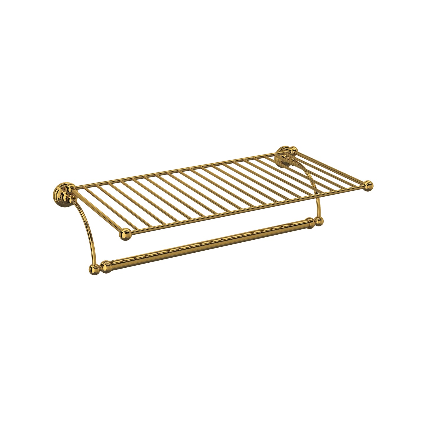 Perrin & Rowe U.6961 Edwardian Wall Mount Towel Shelf