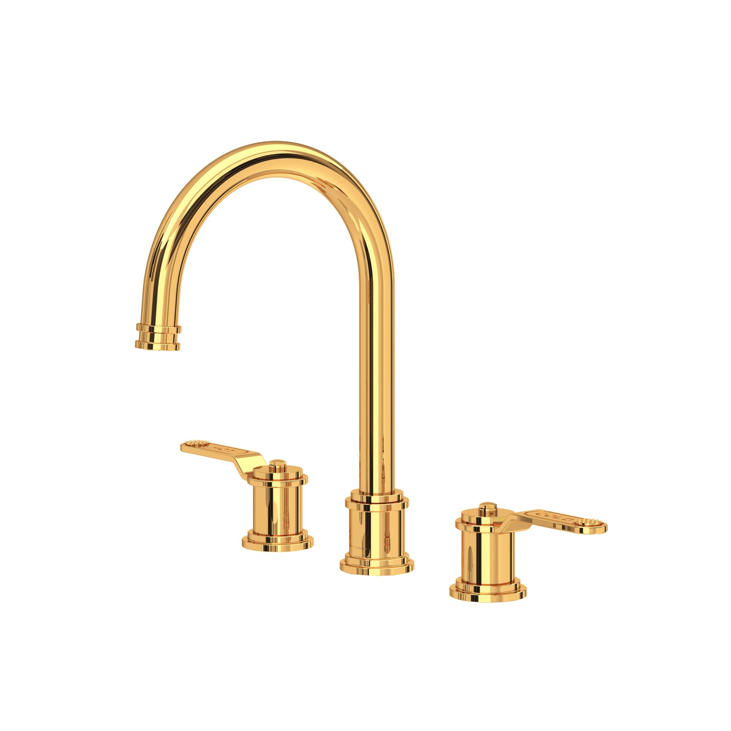 Perrin & Rowe U.AR08D3 Armstrong Widespread Lavatory Faucet With C-Spout