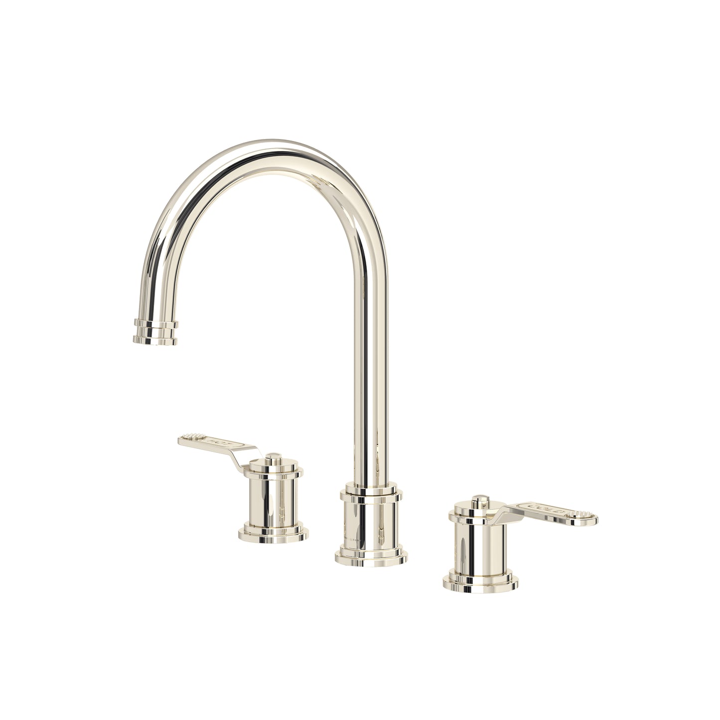 Perrin & Rowe U.AR08D3 Armstrong Widespread Lavatory Faucet With C-Spout
