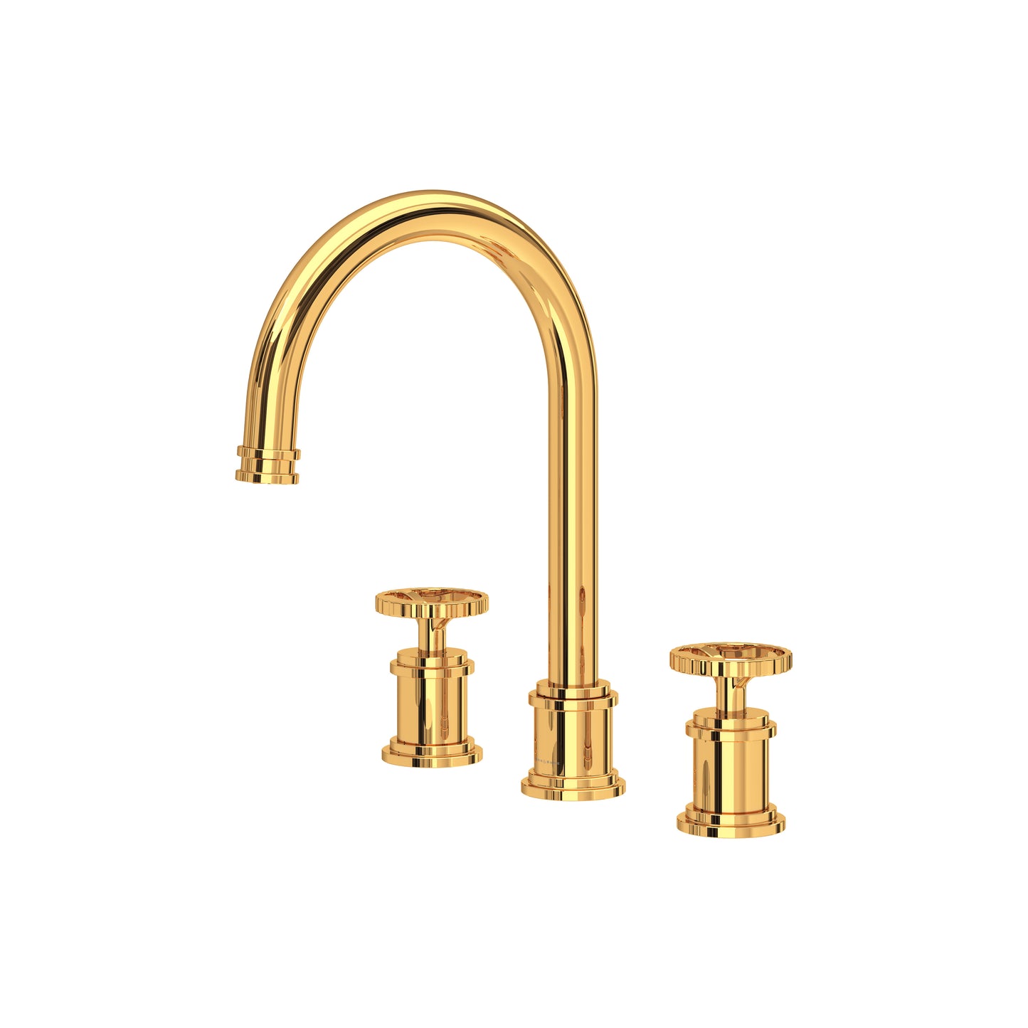 Perrin & Rowe U.AR08D3 Armstrong Widespread Lavatory Faucet With C-Spout