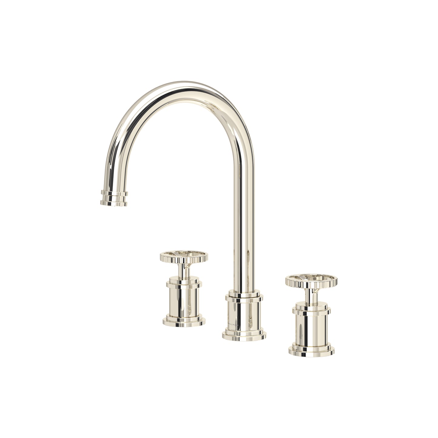 Perrin & Rowe U.AR08D3 Armstrong Widespread Lavatory Faucet With C-Spout