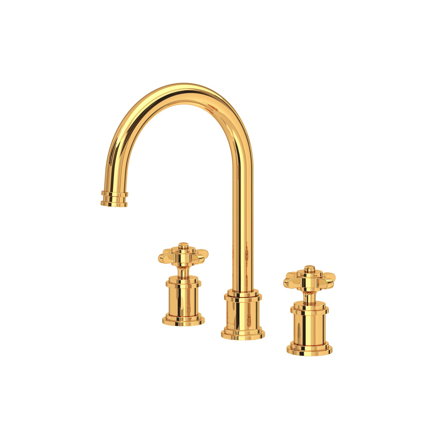 Perrin & Rowe U.AR08D3 Armstrong Widespread Lavatory Faucet With C-Spout