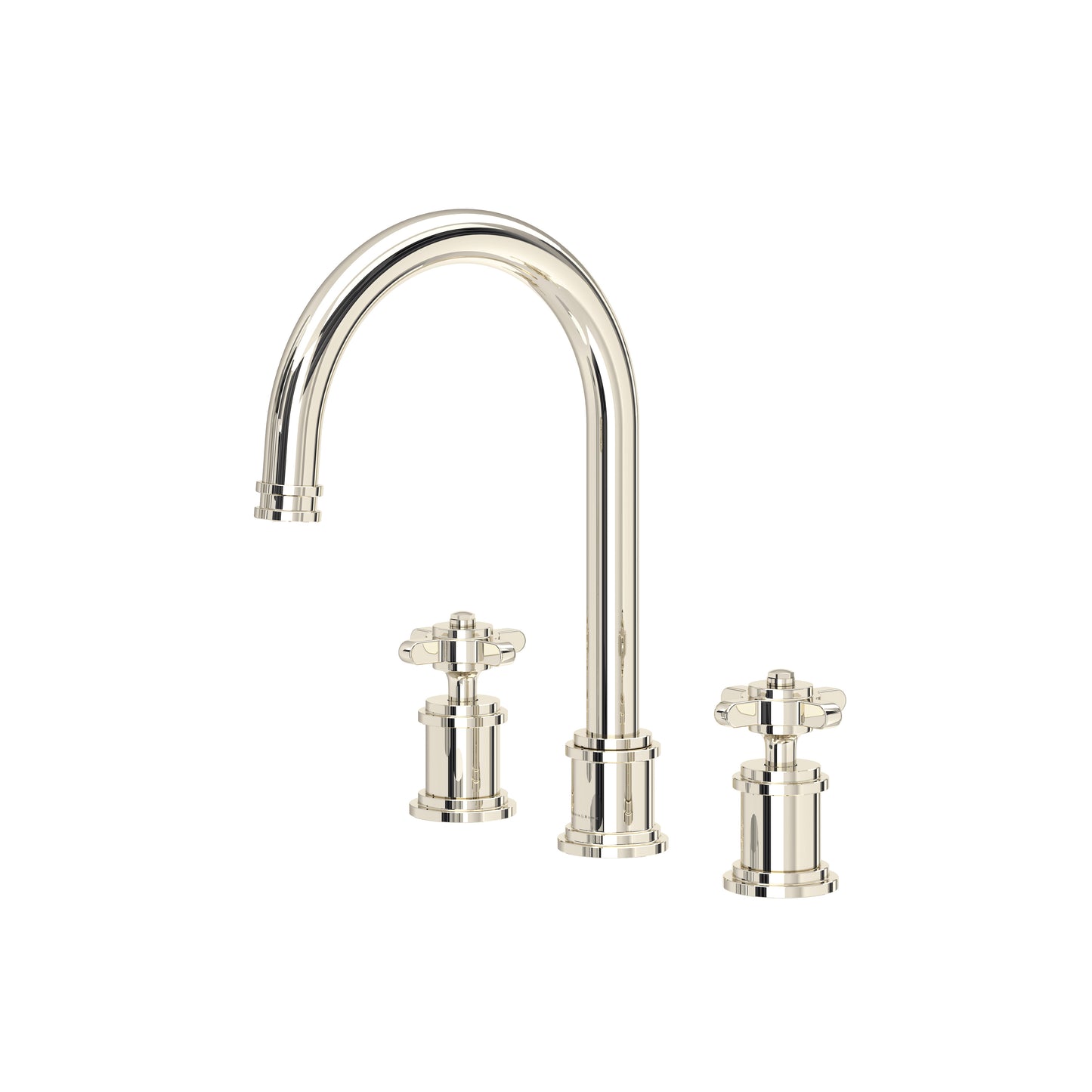 Perrin & Rowe U.AR08D3 Armstrong Widespread Lavatory Faucet With C-Spout