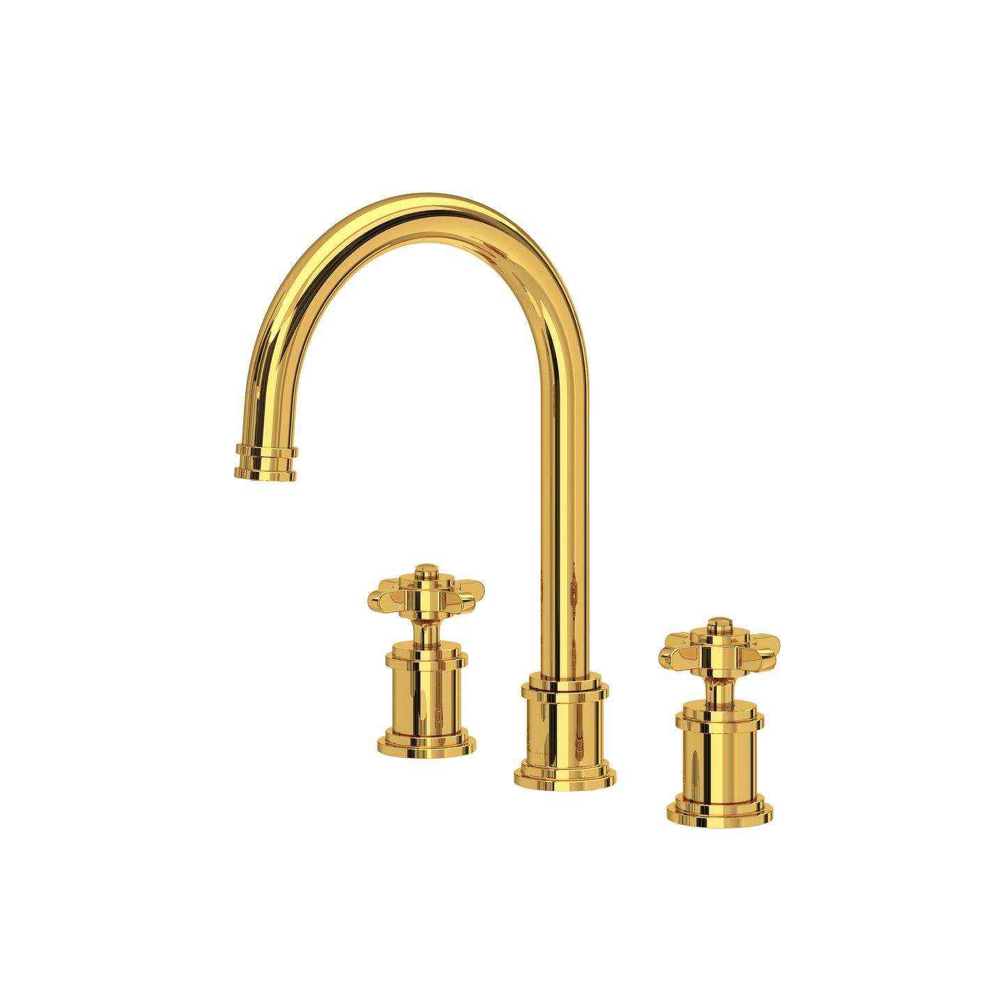 Perrin & Rowe U.AR08D3 Armstrong Widespread Lavatory Faucet With C-Spout