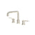 Perrin & Rowe U.AR09D3 Armstrong Widespread Lavatory Faucet With U-Spout