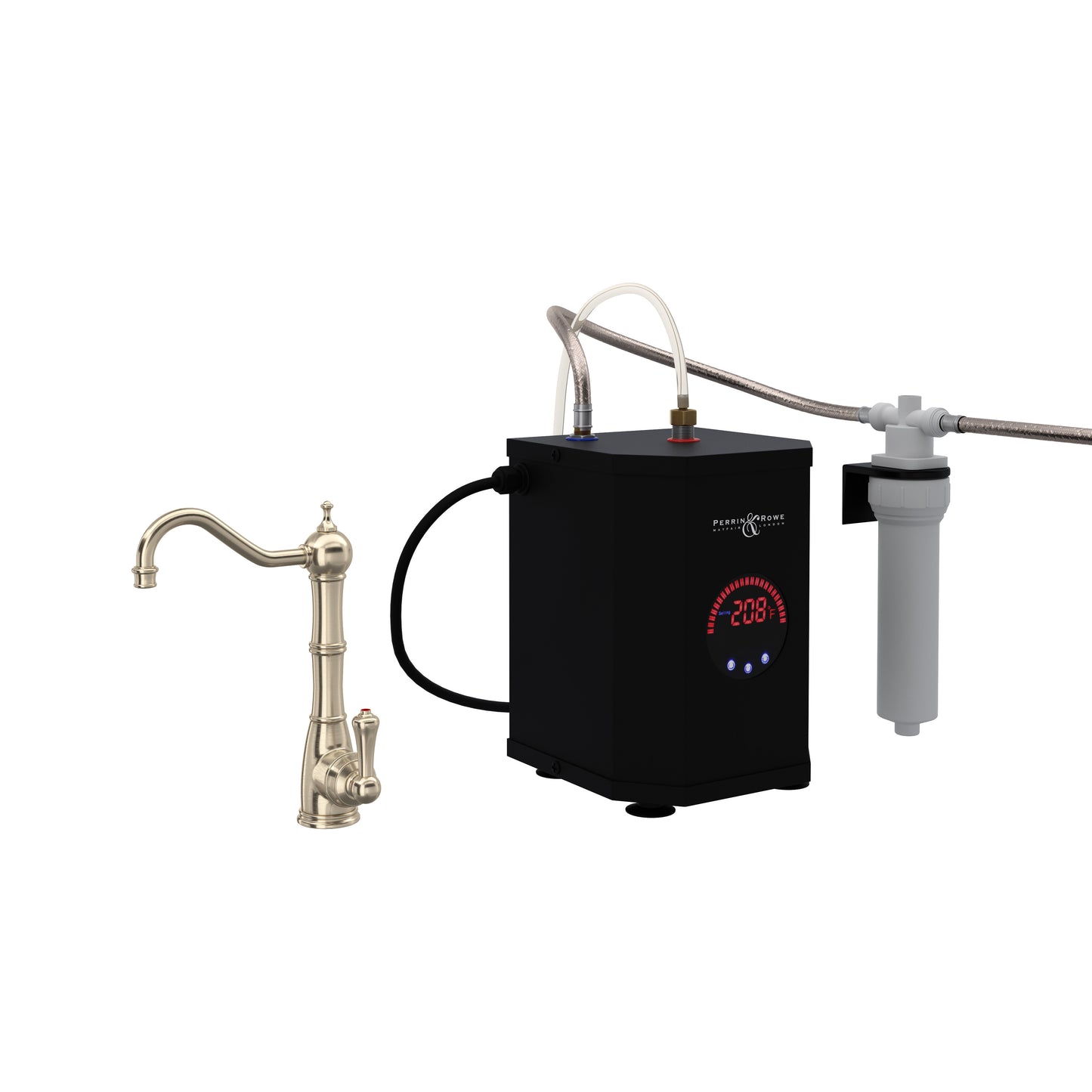 Perrin & Rowe U.KIT1323 Edwardian Hot Water Dispenser, Tank And Filter Kit