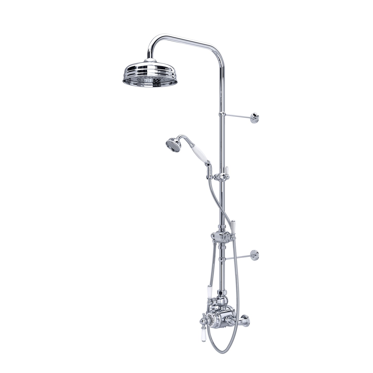 Perrin & Rowe U.KIT1NL Edwardian 3/4" Exposed Wall Mount Thermostatic Shower System - Parent