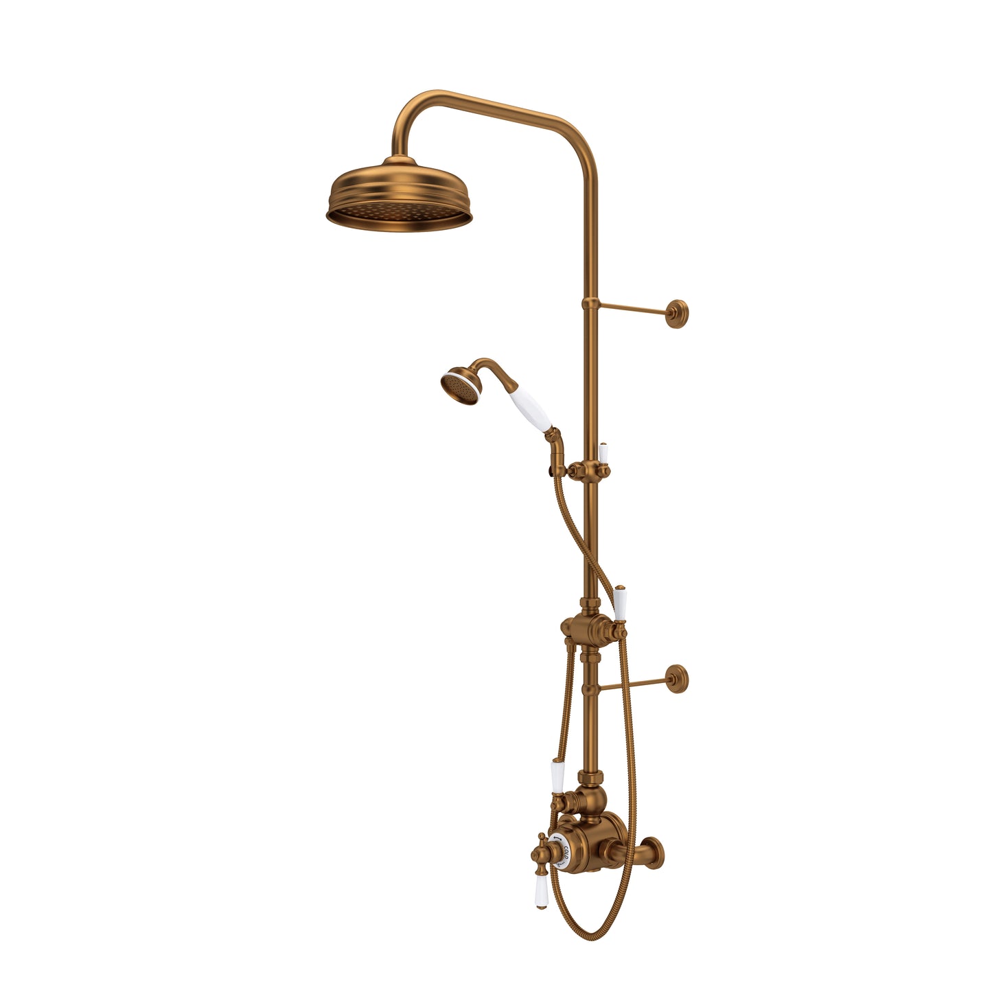 Perrin & Rowe U.KIT1NL Edwardian 3/4" Exposed Wall Mount Thermostatic Shower System