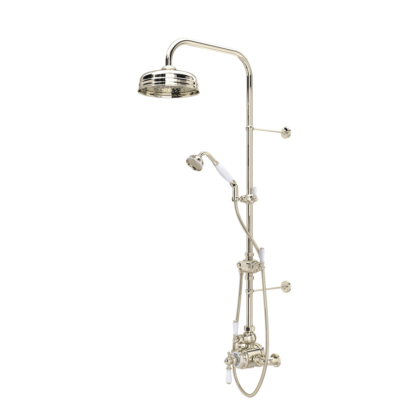 Perrin & Rowe U.KIT1NL Edwardian 3/4" Exposed Wall Mount Thermostatic Shower System