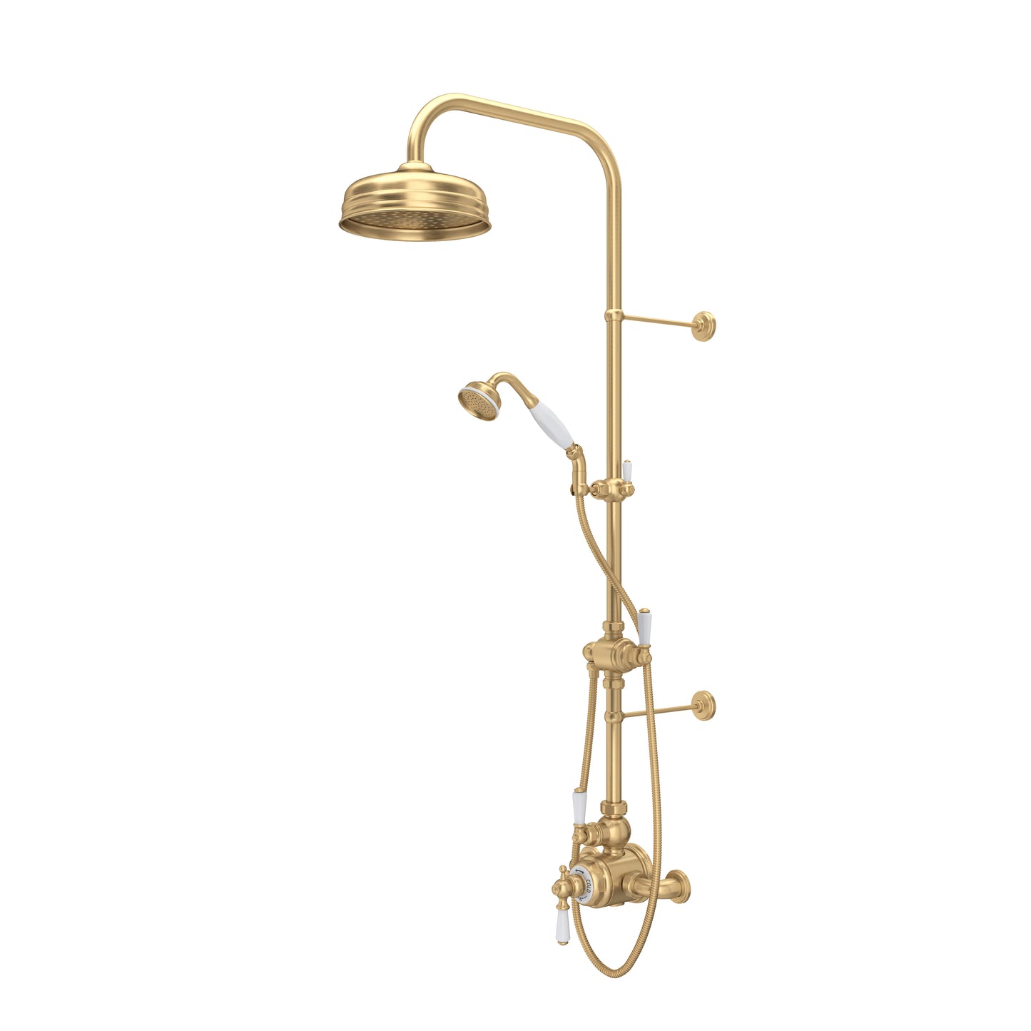 Perrin & Rowe U.KIT1NL Edwardian 3/4" Exposed Wall Mount Thermostatic Shower System