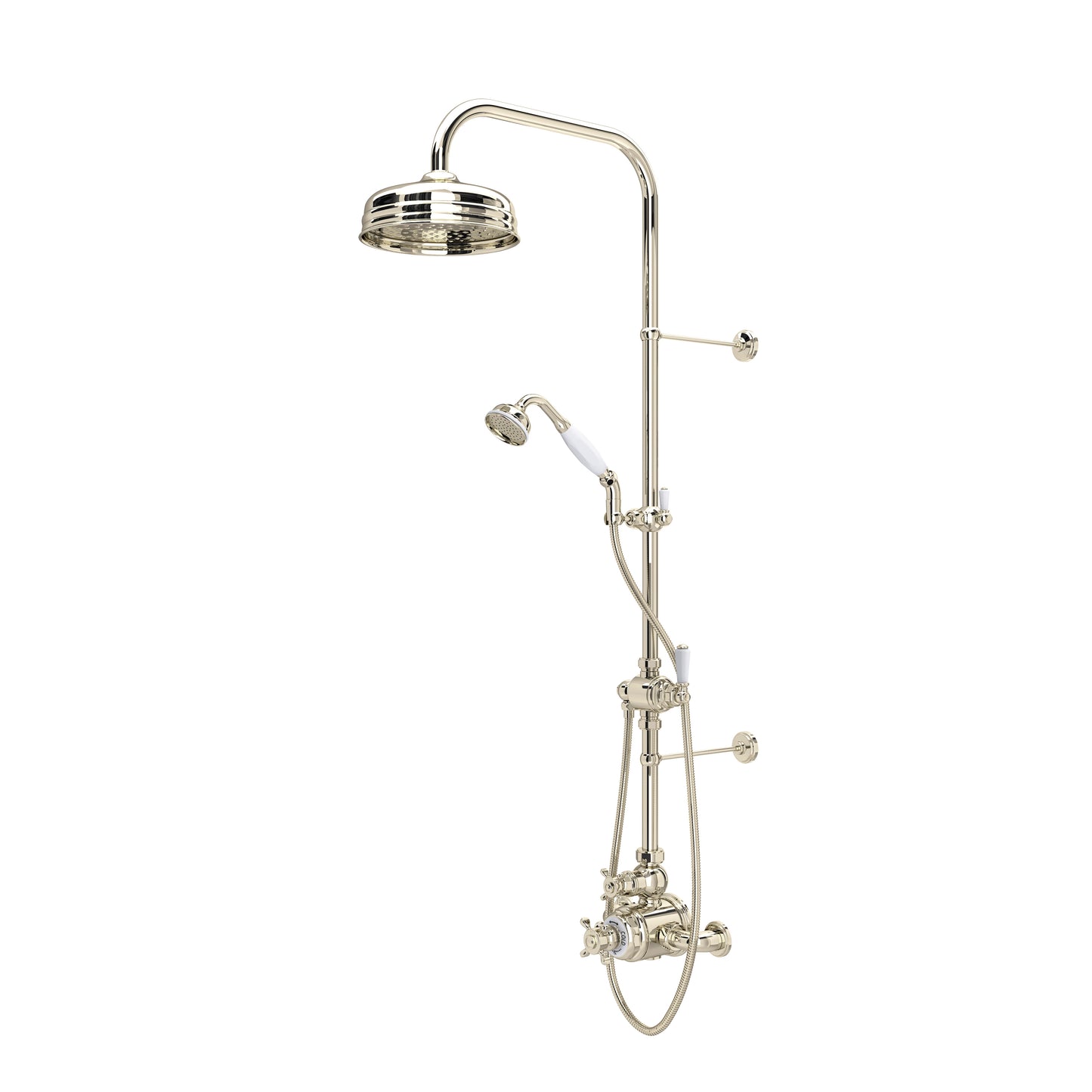 Perrin & Rowe U.KIT1NX Edwardian 3/4" Exposed Wall Mount Thermostatic Shower System
