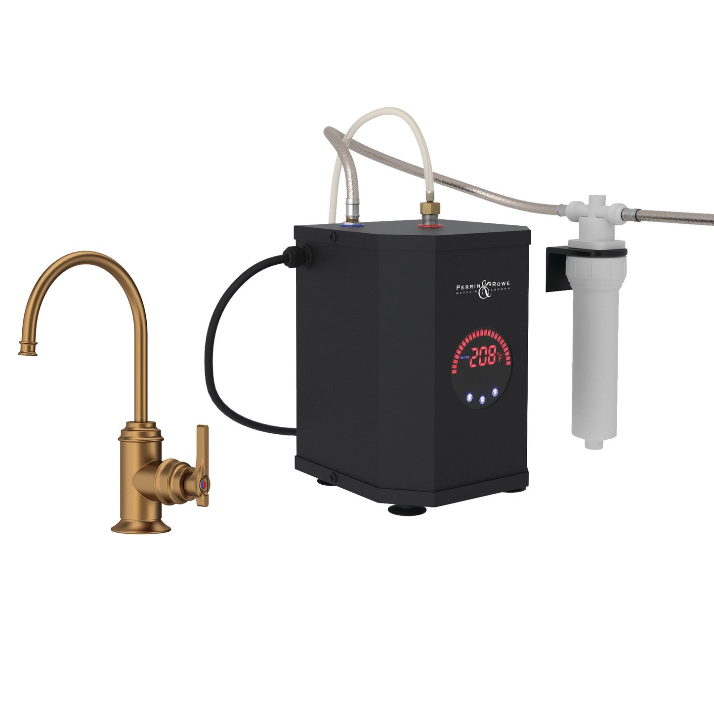 Perrin & Rowe U.KITSB72D1 Southbank Hot Water and Kitchen Filter Faucet Kit