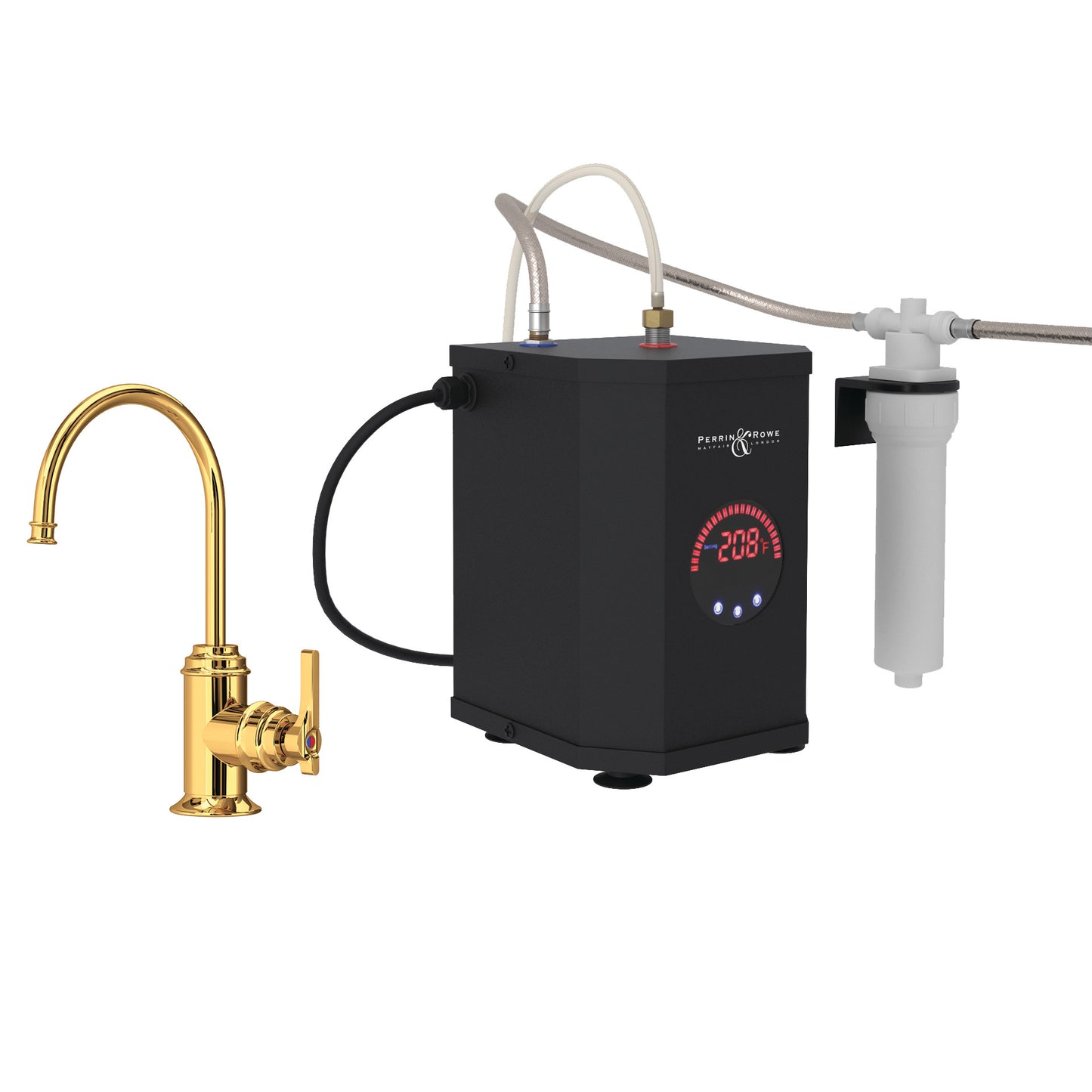 Perrin & Rowe U.KITSB72D1 Southbank Hot Water and Kitchen Filter Faucet Kit