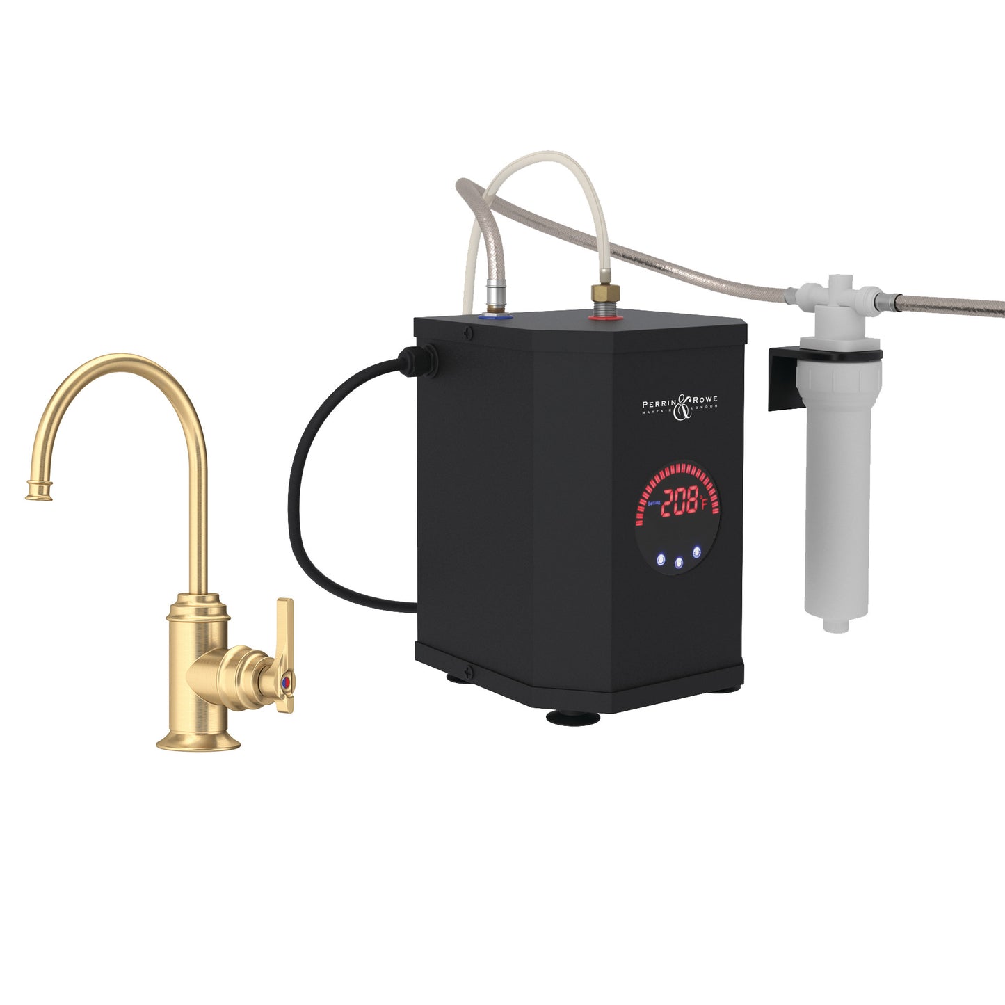 Perrin & Rowe U.KITSB72D1 Southbank Hot Water and Kitchen Filter Faucet Kit